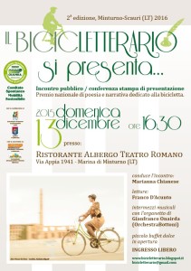 LOCANDINA PRESENTAZIONE BICICLETTERARIO 13dic2015