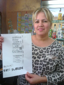 Martha Rojas e vincita superenalotto 2