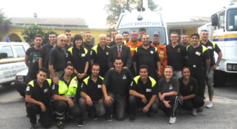 Formia, il sindaco in visita alla Protezione Civile