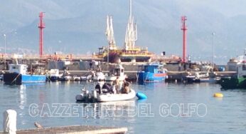 Gaeta, palombari a lavoro sulla mina