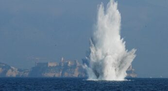 Gaeta: brillamento mina antinave