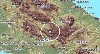 Terremoto tra Lazio e Abruzzo: scossa di magnitudo 2 in provincia di Frosinone