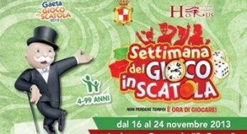 A Gaeta la 3ª edizione della Settimana del Gioco in Scatola