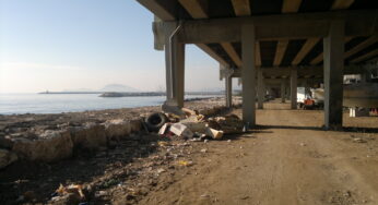 Formia, viadotto litoranea a rischio erosione, lavori chiusi a tempo di record