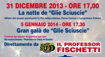 Gaeta, il meteo cancella il festival de “gli sciuscie”