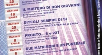 Gaeta, Comune e Associazioni Teatrali di Gaeta danno il via alla 1^ Rassegna del Teatro Amatoriale “Robertino Lieto”
