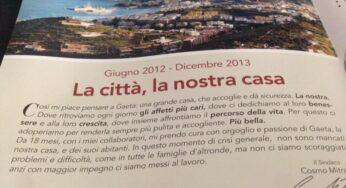 Gaeta, una brochure per analizzare 18 mesi di amministrazione