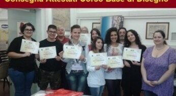 La Pro loco Formia consegna gli attestati del corso di disegno
