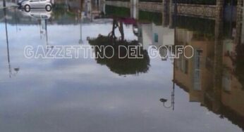 Ancora piogge monsoniche a Gaeta, Serapo allagato