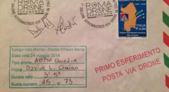 Primo esperimento di “Posta via Drone” in Italia