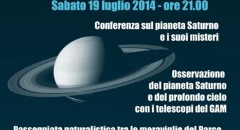 Gaeta, “Alla scoperta di Saturno”. Appuntamento con gli Astrofili del GAM