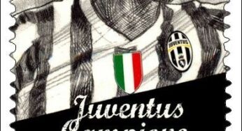 Juventus Campione, l urlo della vittoria in un francobollo