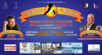 Itri, tutto pronto per il 1° Torneo della Comicità “La libertà di ridere”