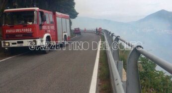 Lenola, in fiamme la valle Bernarda. Paura tra i residenti