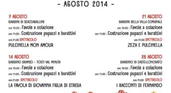 Formia – Spettacoli e laboratori di teatro per i più piccoli, giovedì nuovo appuntamento con “I Giardini delle favole”
