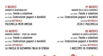 Formia-“Zeza e Pulcinella”, continua il festival itinerante di teatro per ragazzi