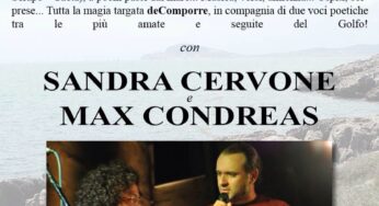 Gaeta, lettura di poesie in riva al mare
