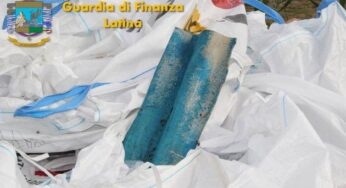 Fondi, Guardia di Finanza sequestra 5 tonnellate di eternit