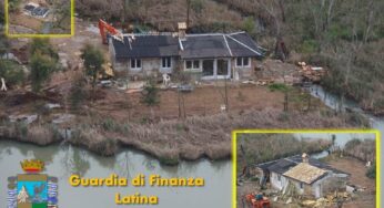 Sequestrata dalle Fiamme Gialle una villa sulle sponde del lago di Fondi