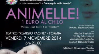 Al Teatro Remigio Paone va in scena “Animelle, 1 euro al kg”