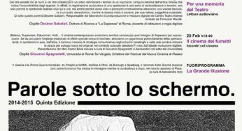 Al via la quinta edizione della stagione “Parole sotto lo schermo”