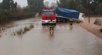Camion fuoristrada, Vigili del Fuoco mettono in salvo due uomini