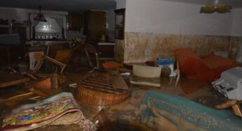 Paura per il torrente Pontone, a Gaeta casa invasa dal fango (FOTOGALLERY)