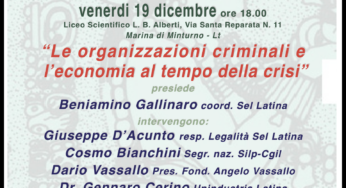 Assemblea pubblica sul tema “Le organizzazioni criminali al tempo della crisi”