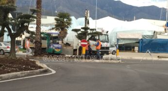 Gaeta, rotonda a Calegna. In fase di ultimazione il verde pubblico