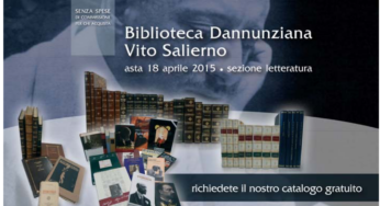 La Biblioteca dannunziana di Vito Salierno all’asta il 18 aprile