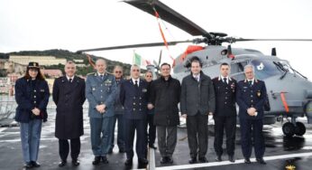 Gaeta, le Istituzioni in visita sulla Fregata Margottini