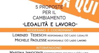Formia-Cinque proposte per il Lazio, l’iniziativa dei Giovani Democratici