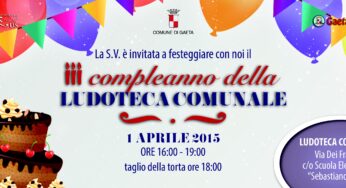 Gaeta, la Ludoteca Comunale spegne tre candeline!