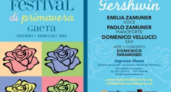 Gaeta, “Note di Gershwin” per il secondo appuntamento per il Festival di Primavera
