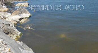 La chiazza marrone raggiunge Gaeta, irriconoscibile il lungomare **FOTO**