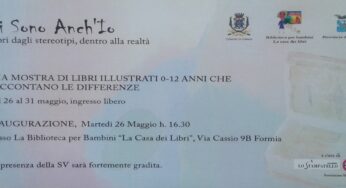 #Formia/Leggere per educare al diverso, “Ci sono anch’io”. Dal 26 al 31 maggio alla “Casa dei libri”