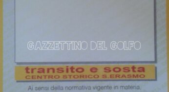 #Gaeta, da oggi la Blu Gaeta rilascia i rinnovi pass ZTL S.Erasmo 