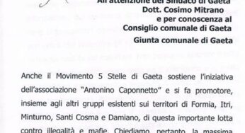 #Gaeta, M5S: “Sull’omicidio Piccolino si delinea movente mafioso. Più attenzione al nostro territorio”