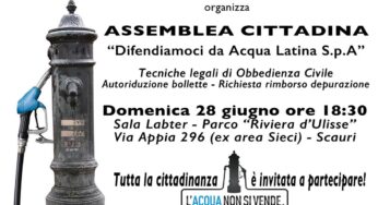 Scauri, assemblea cittadina contro le vessazioni di Acqualatina