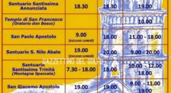 Gaeta, ecco l’orario estivo delle celebrazioni eucaristiche