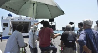 Si gira al porto di #Formia: continuano le riprese del film di Pieraccioni **FOTO**