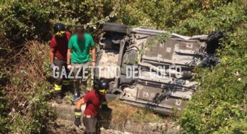 Perde il controllo della vettura, esce di strada e finisce in un burrone: paura a #Castelforte