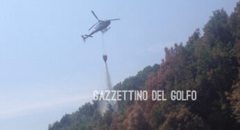 Ancora fiamme a #Castelforte, interessata zona termale di #Suio