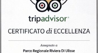 Estate 2015, i viaggiatori assegnano il Certificato di Eccellenza rilasciato da TripAdvisor, all’Ente Parco regionale Riviera di Ulisse.