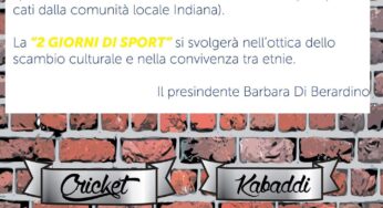 #Sabaudia, il #Cricket e il #Kabaddi per favorire l’integrazione 
