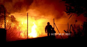 #Gaeta, spaventoso incendio in Loc. Vignole: i Vigili del Fuoco mettono in salvo 4 famiglie