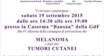 #Gaeta, il Lions Club e la GdF insieme per lo screening del melanoma