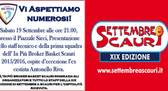 Basket Scauri, Sabato la presentazione della prima squadra