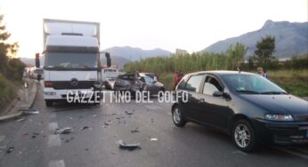 #Formia, grave incidente stradale. Coinvolte tre autovetture ed un mezzo pesante **FOTO**