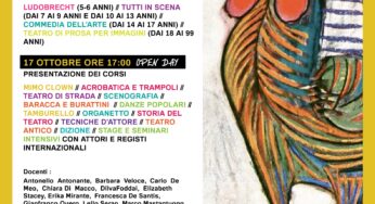 #Formia, domani pomeriggio Open Day al Teatro Bertolt Brecht